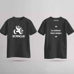 T-Shirt Sport4Club "La costanza vince sempre"