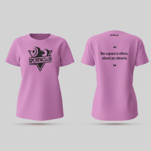 T-Shirt Sport4Club "Non sognare la vittoria, allenati per ottenerla"